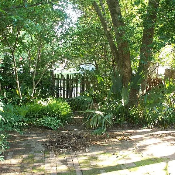 Lower Brick Patio roughly 40ft x 40ft. Currently in the process of building a new, 6ft Wooden Privacy fence around the Lower Patio and Garden. Will be finished before July 1.