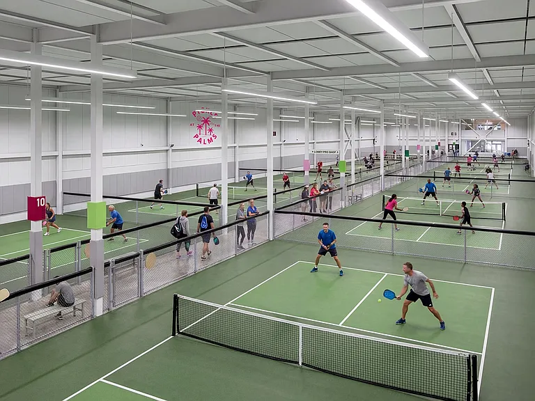 Pickle at the Palms - new pickleball center opening August 2026. 1/2 mile north of Deauville Apts.