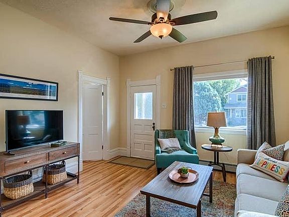 Big windows flood the rooms with natural light.