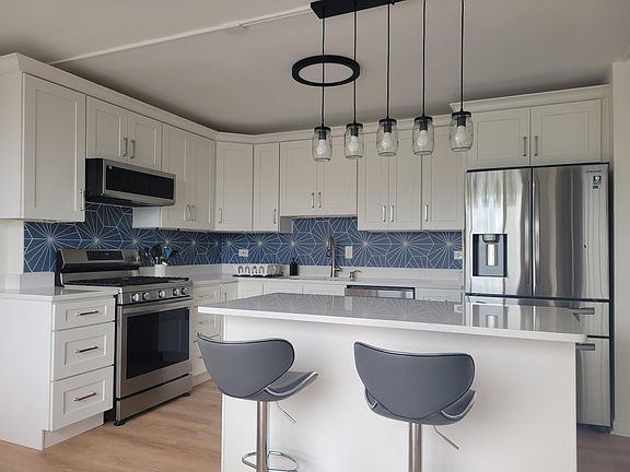 Updated kitchen with island