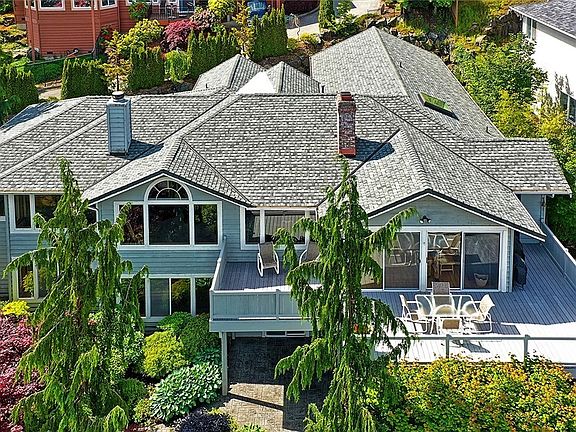 Drone View of Deck out Back