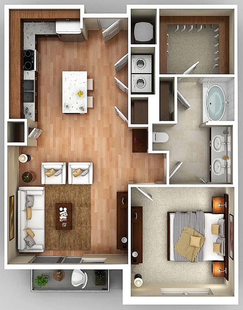 Floor plan 1B2