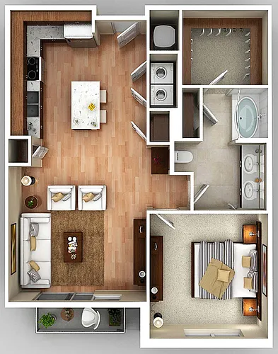 Floor plan 1B2