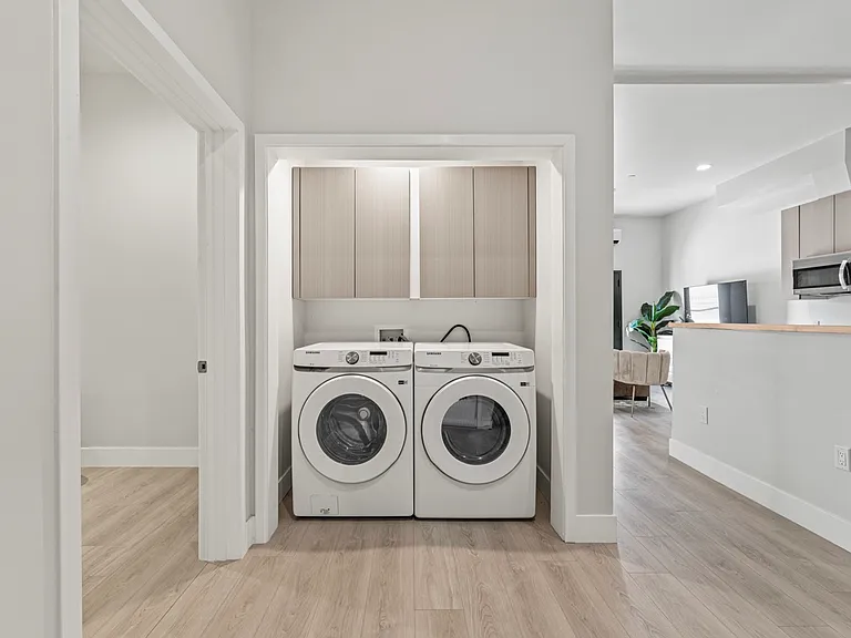 Enjoy the convenience of having a full-size washer and dryer inside your unit - making laundry day a breeze!