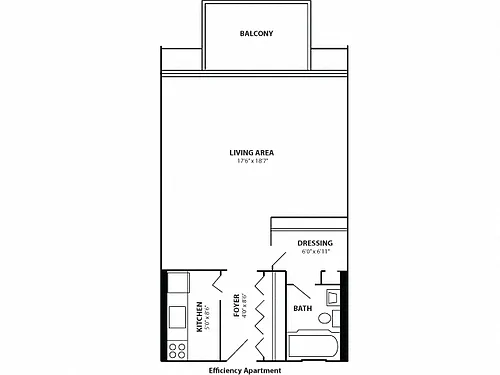Floor plan Studio