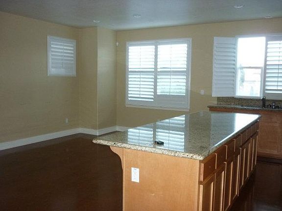 Open kitchen with dining area