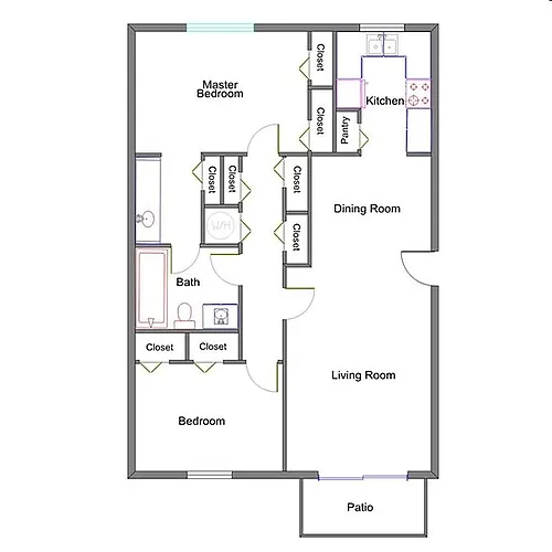 Floor plan Floorplan B2