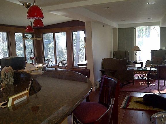 Bar into dining and living room