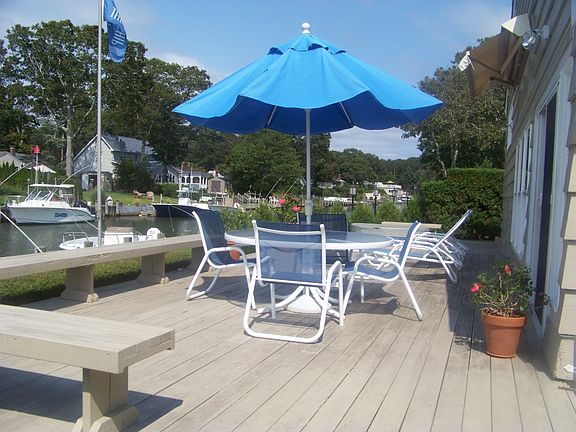 Deck outside kitchen