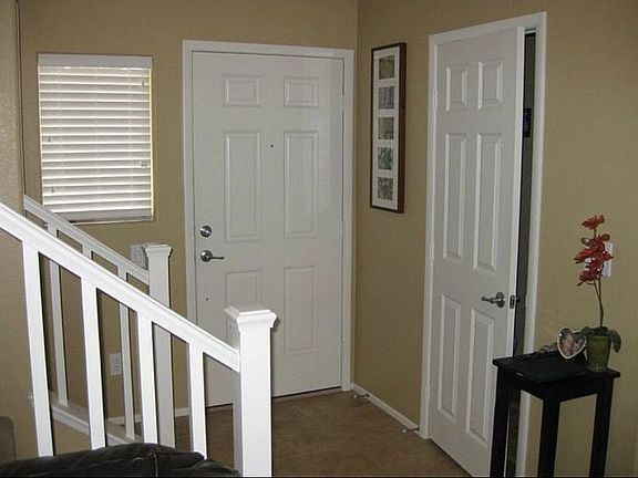 Front foyer and powder room 