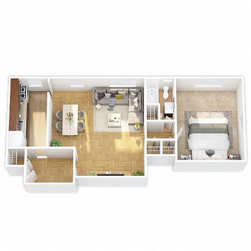Floor plan One Bedroom
