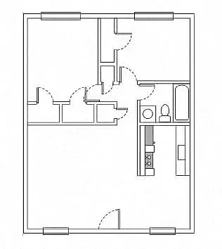 Floor plan Two Bedroom