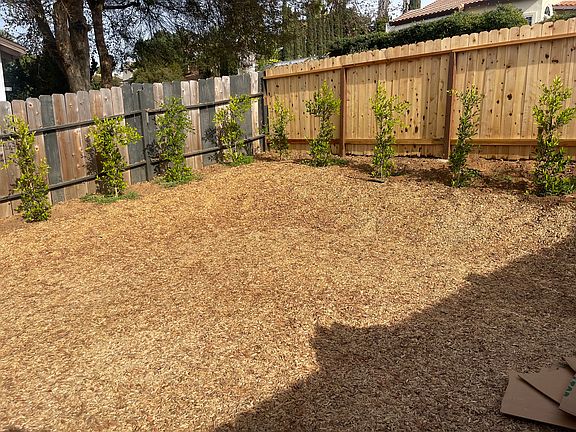 Private gated back/side yard