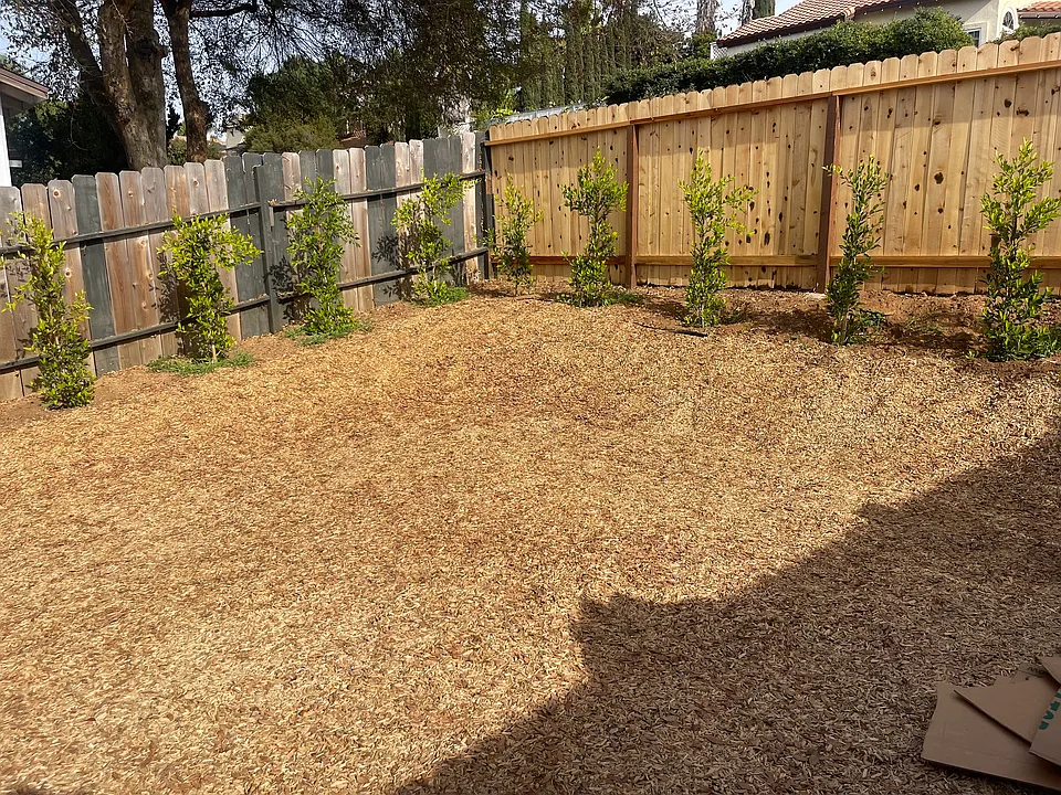 Private gated back/side yard