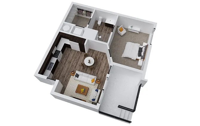 Floor plan Belford (w/Bathtub)