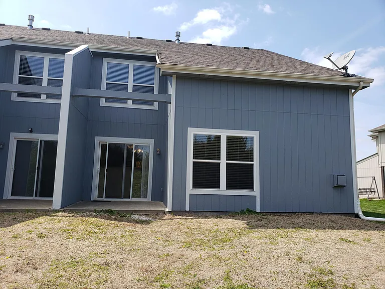 Back of house, view of back patio