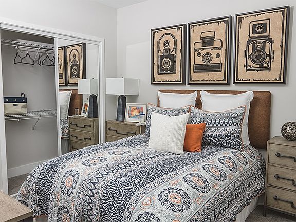 Spacious bedrooms and closets