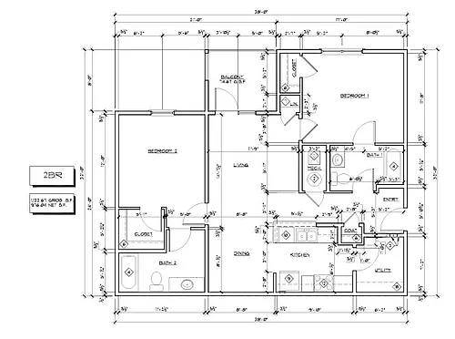 Floor plan 2 Bedroom