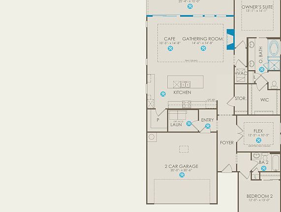 Palmary Floor Plan, Quick Move-in Home, Floor 1