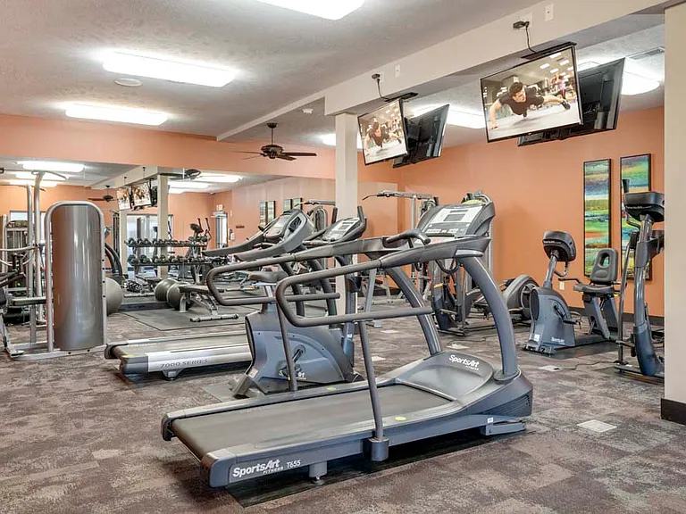 Enjoy TV while working out in our 24-hour fitness center.