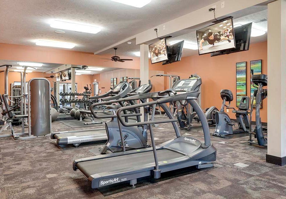 Enjoy TV while working out in our 24-hour fitness center.