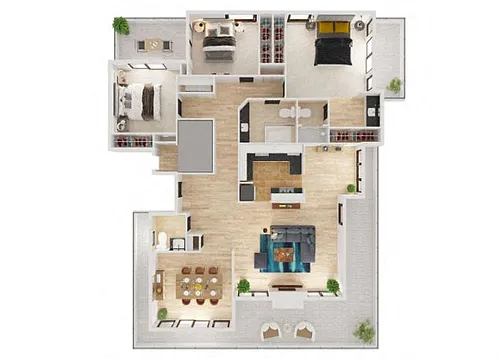 Floor plan Penthouse B