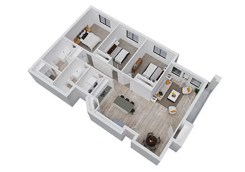Floor plan Oquirrh 3x2