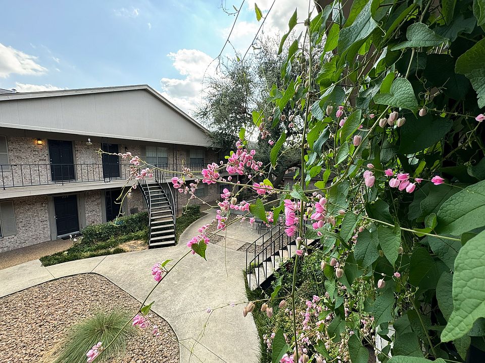 Peaceful greenery and floral accents.