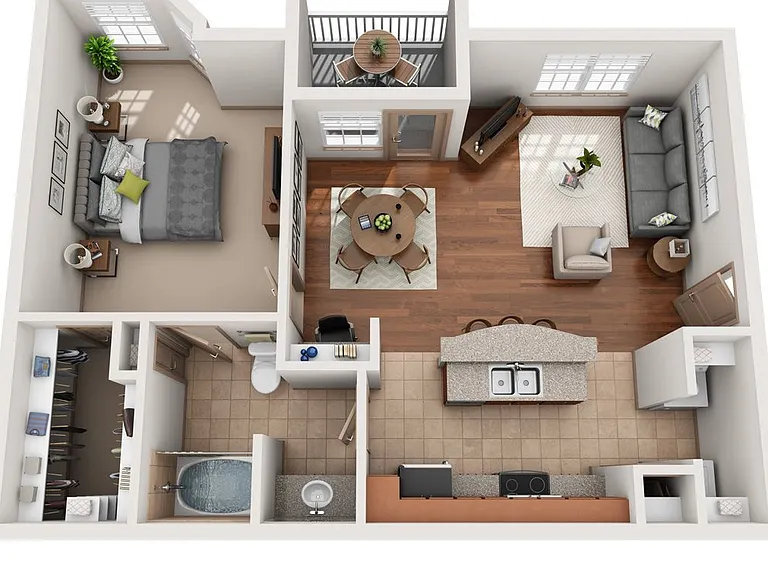 Montage at Cinco Ranch - The Blakely - 1 Beds - 1 Baths - 778 Sq. ft.