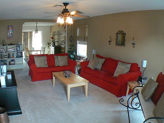 Living room with open floorplan