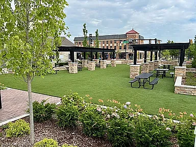 new town square on Grey street around the corner from the townhomes