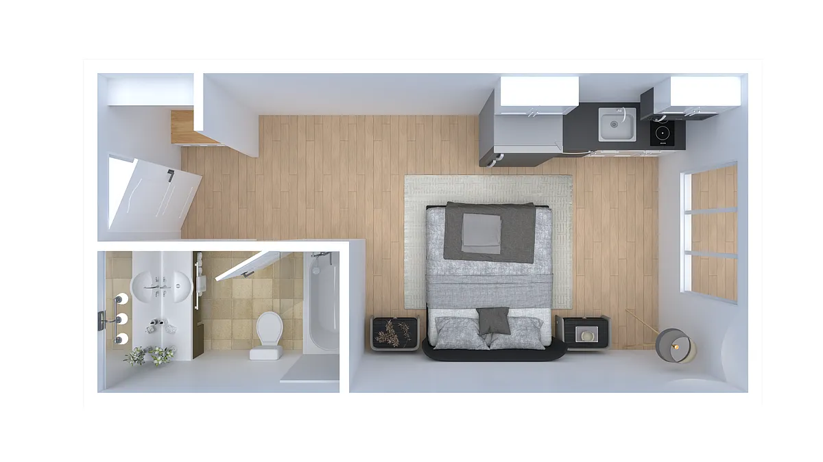 Floor plan Lodge Studio