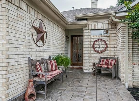 Both the front porch and the back garden were designed to provide relaxing outdoor opportunities to enjoy the peace and solitude of this quiet neighborhood.