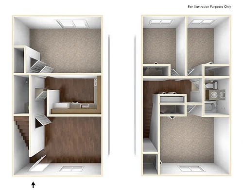 Floor plan 4 Bedroom Townhouse
