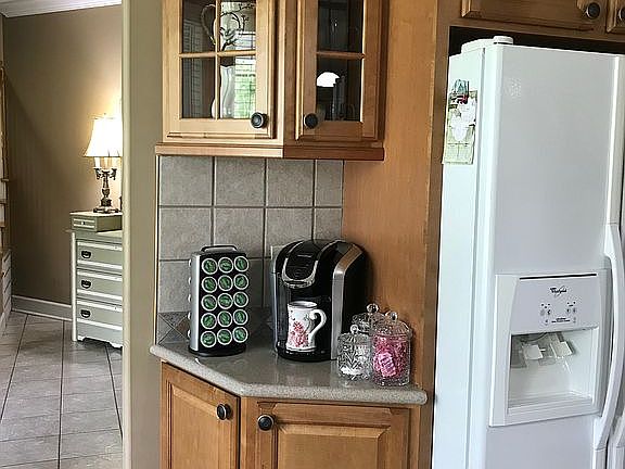 Coffee bar in the kitchen