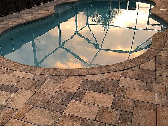 Screened in pool