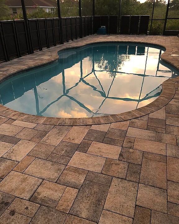 Screened in pool