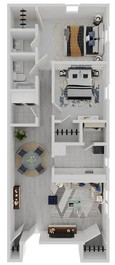 Floor plan Two Bedroom