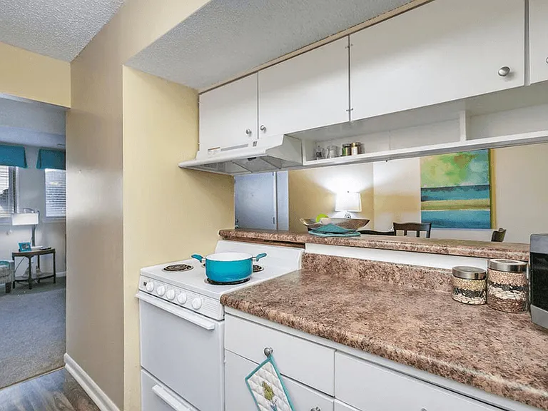 Kitchen with Fridge and Range