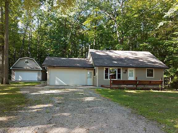 Attached garage, large barn