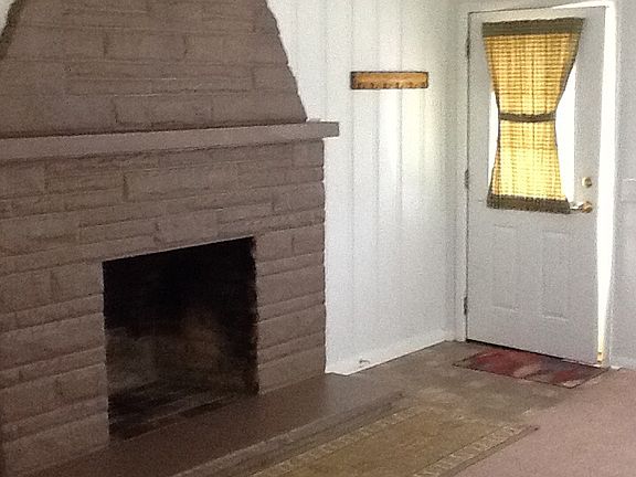 living room with fireplace