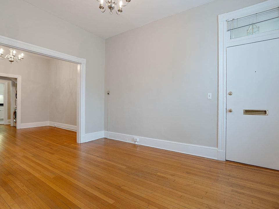 Living room leading into "dining room"