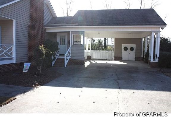 Attached Double Carport