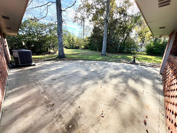Concrete outside patio area