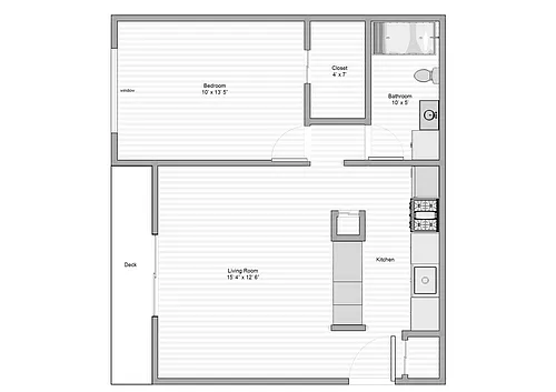 Floor plan One Bedroom