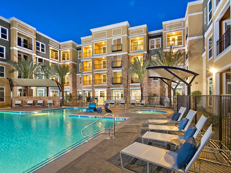 Sundeck with ample loungers and cabanas
