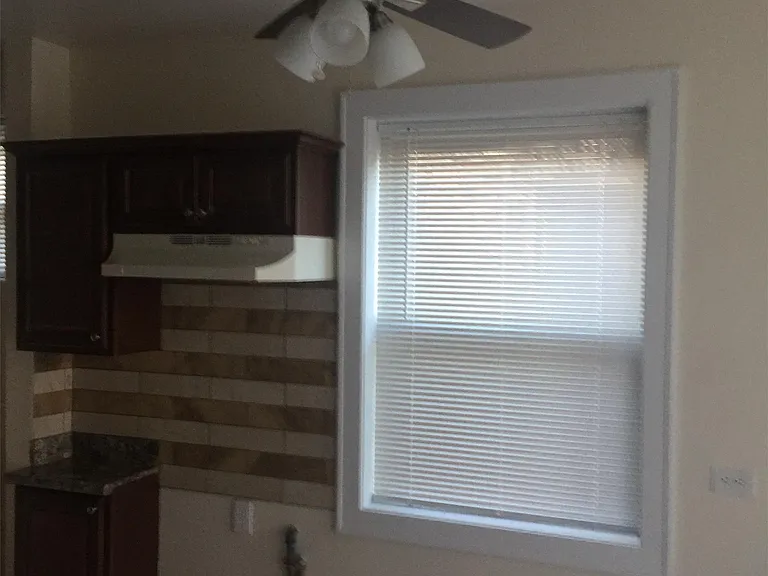 Kitchen with space for gas stove