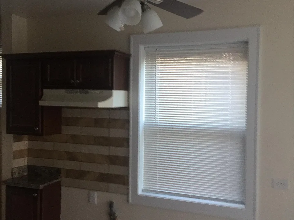 Kitchen with space for gas stove