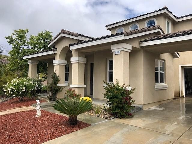 The front of the home