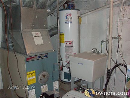 new water heater, New utility Sink, Furnace